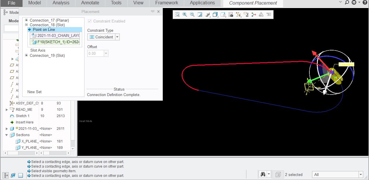 Serious BUG in Mechanism Slot Constraint in Creo 4 PTC Community