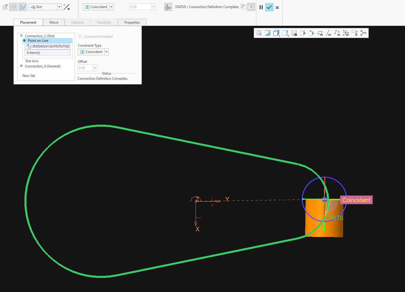 Serious BUG in Mechanism Slot Constraint in Creo 4 PTC Community