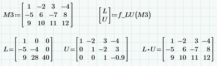 LU Decomposition PTC Community