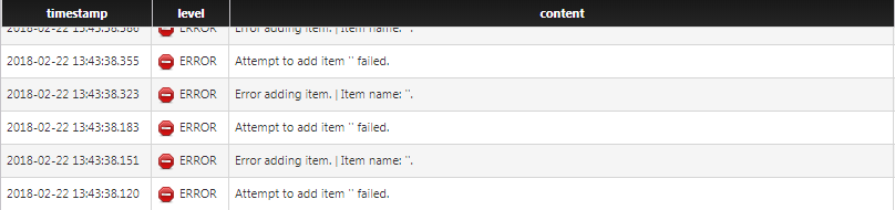 Error capture add items fail.PNG