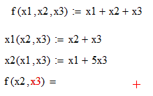 Find f(x2,x3)