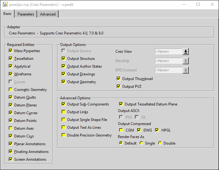 Windchill Publishing - Creo View Adapter Recipe File.png