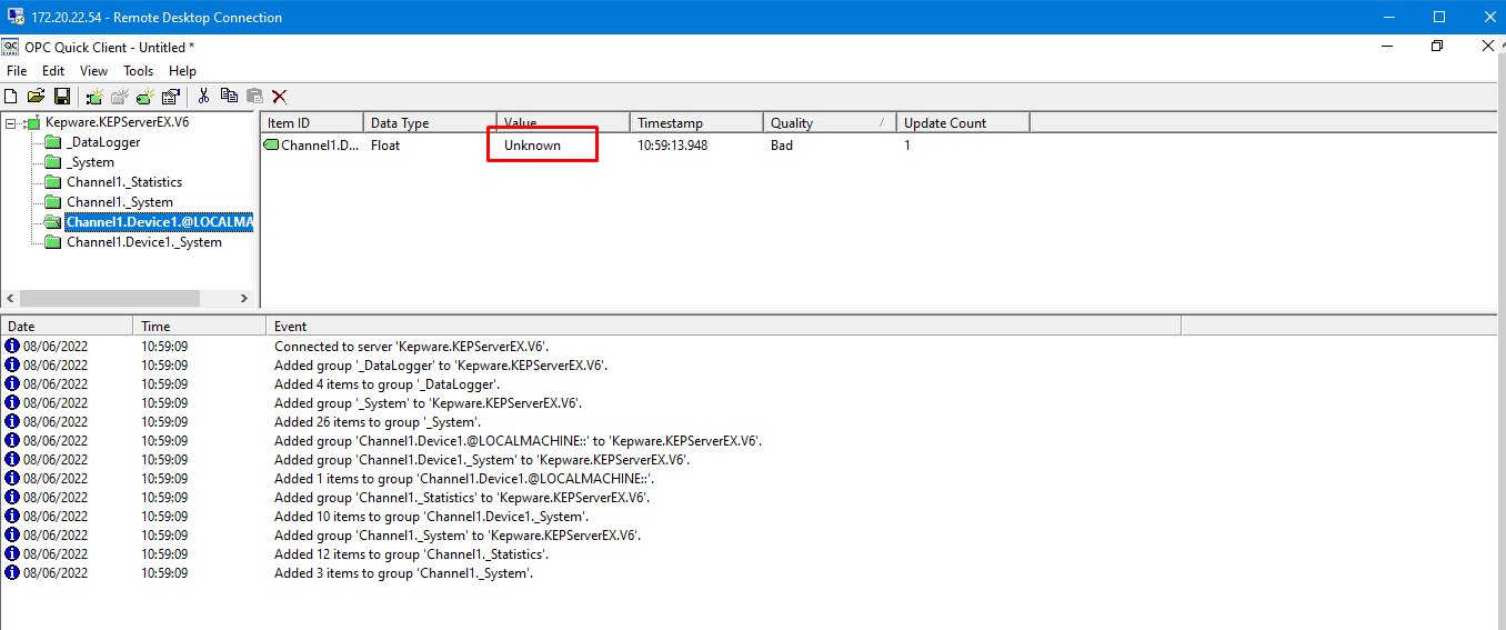 Solved OPC DA Client Kepware PTC Community