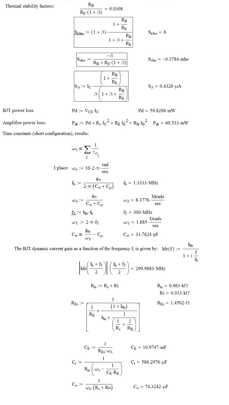 Solved: How to model a Transistor in MATHCad? - PTC Community