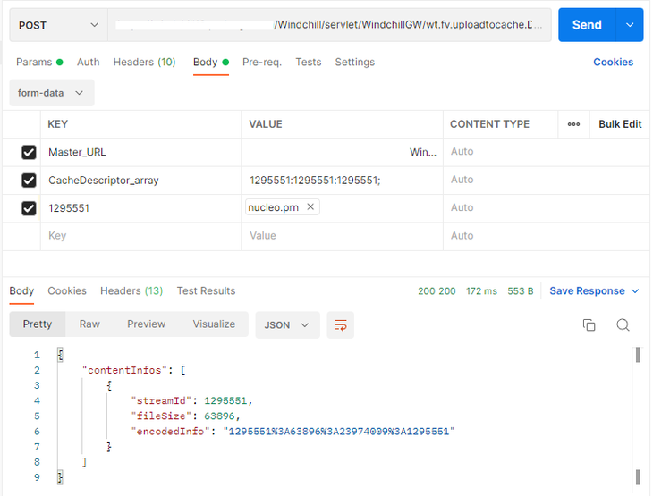 Solved: REST API, Upload file, Stage2, contentInfos empty - PTC