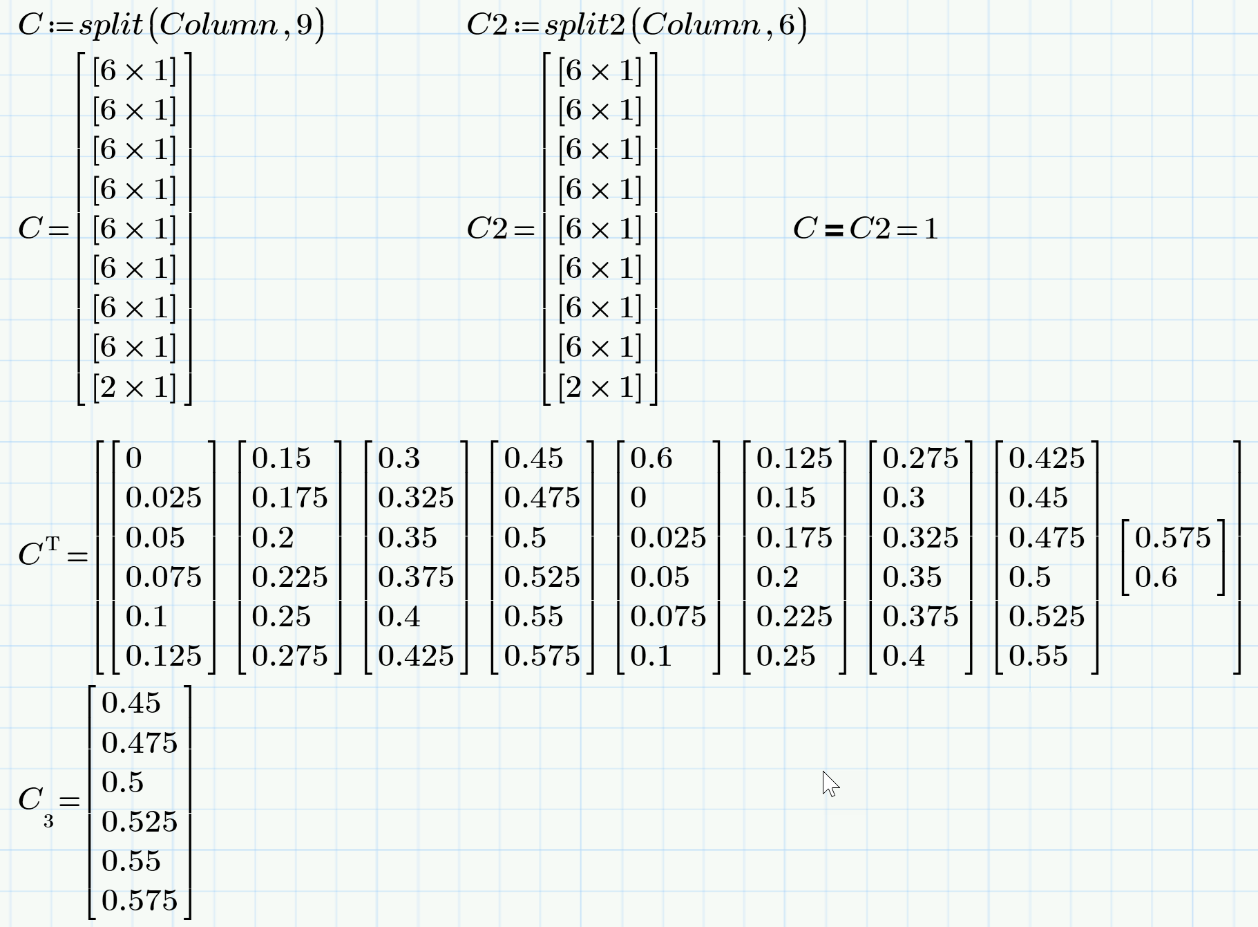 Solved: Dividing a Matrix into Multiple matrices - PTC Community