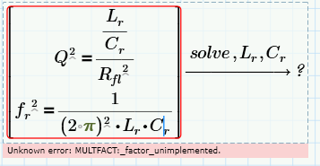 Solved: Issue With Solving System Of Equations In Mathcad ... - PTC ...