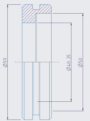 Half inch outlet diameter