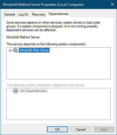 Solved: Windchill fails to start as a service - PTC Community