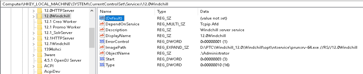 Solved: Windchill fails to start as a service - PTC Community