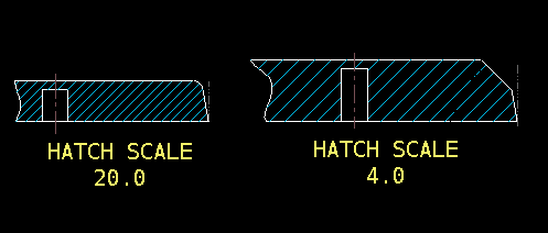 Reduce hatch scale in drawings — Onshape