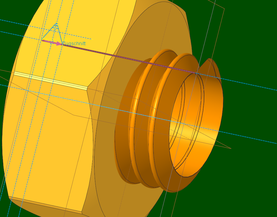 Solved How can I design a thread in a nut? I always get p... PTC
