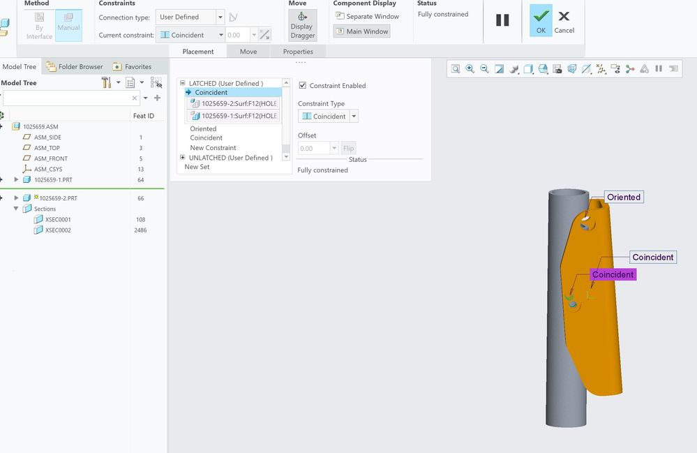 Lock Assembly - Constraints