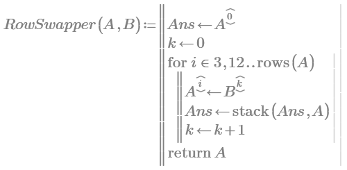 Solved Using Mathcad Prime for Matrix Row Substitution Ba