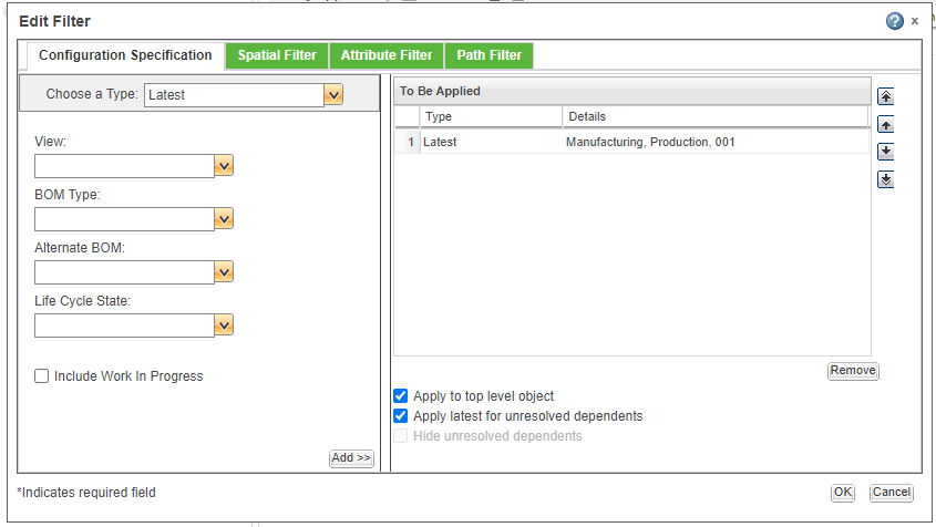 MPMLink Filter Functionality Does Not Work as Expe... - PTC Community