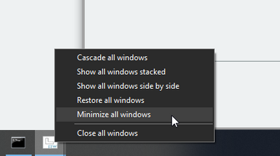 Minimize all Creo windows.png