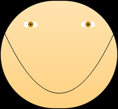 A happy face made in the Chart Component