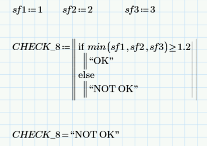 Solved: How to write check in the Mathcad - PTC Community