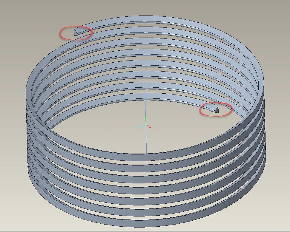 Helical sweep thread profile