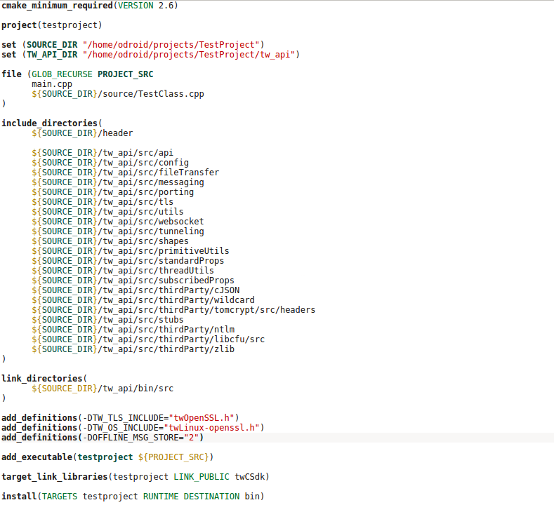 CMake list