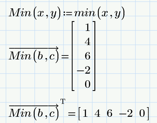 Solved: Min/Max at each index between 2 matricies - PTC Community