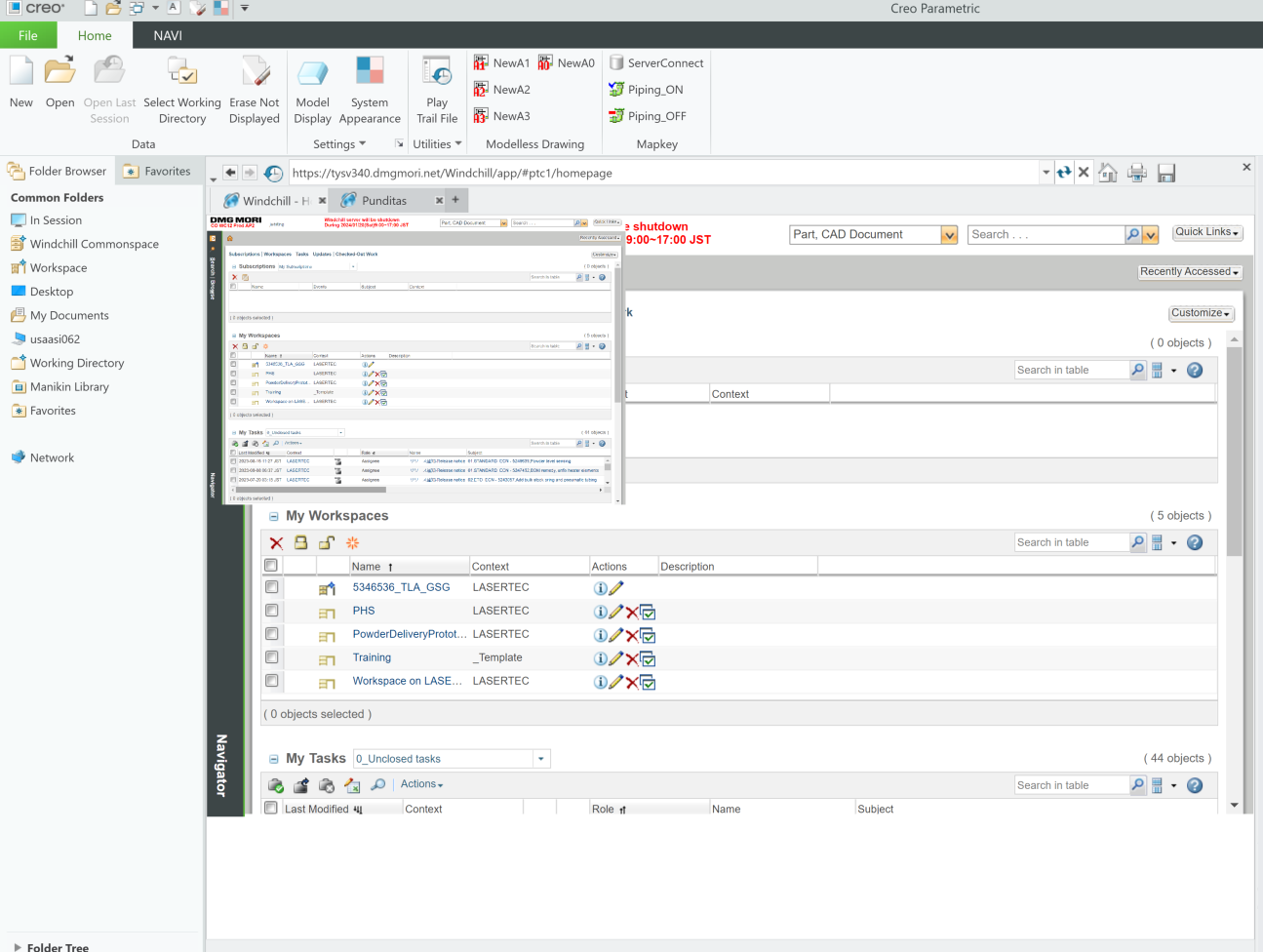 Solved: Windchill Double Small Window Within Creo 8. - PTC Community