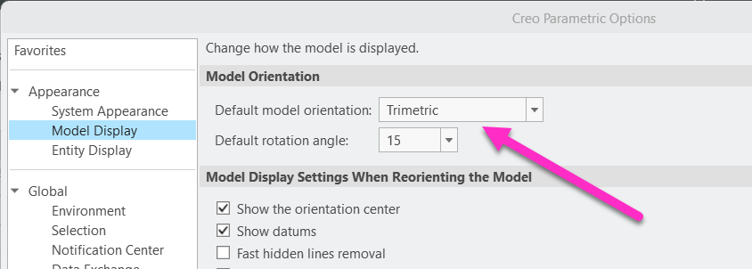 Solved: Iso views based on Default Orientation - PTC Community