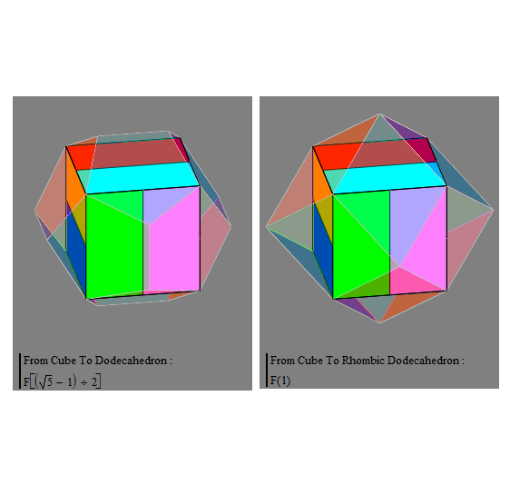 04. From Cube To dodecahedron Or Rhombic Dodecahedron II.png